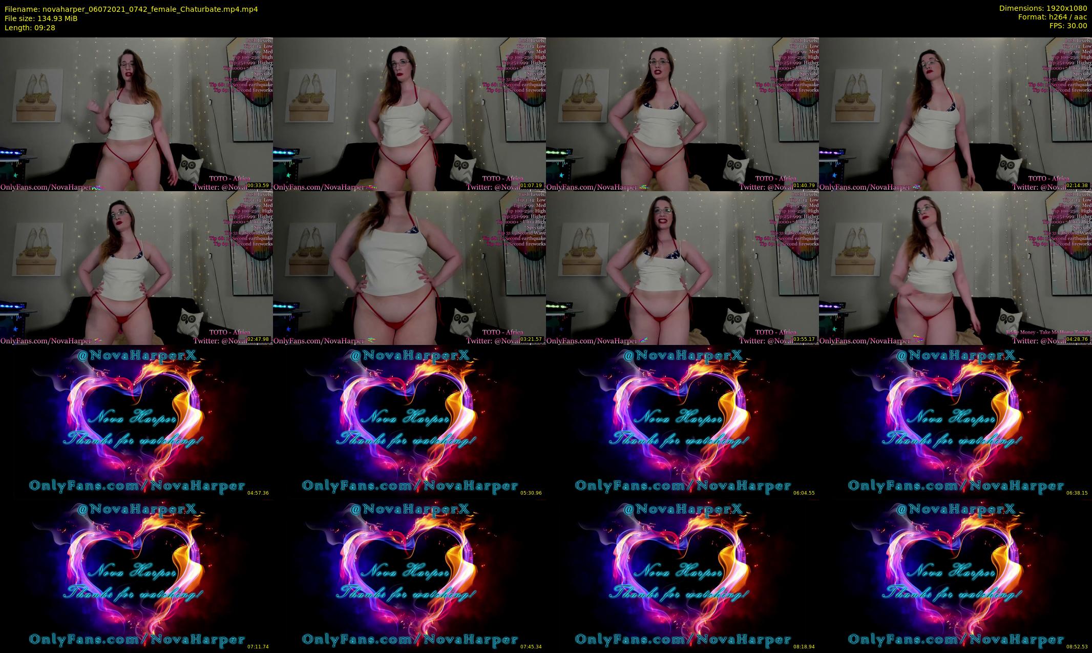 novaharper — 10 minute Chaturbate female cam show recording, 1080p, Jul 6, 2021