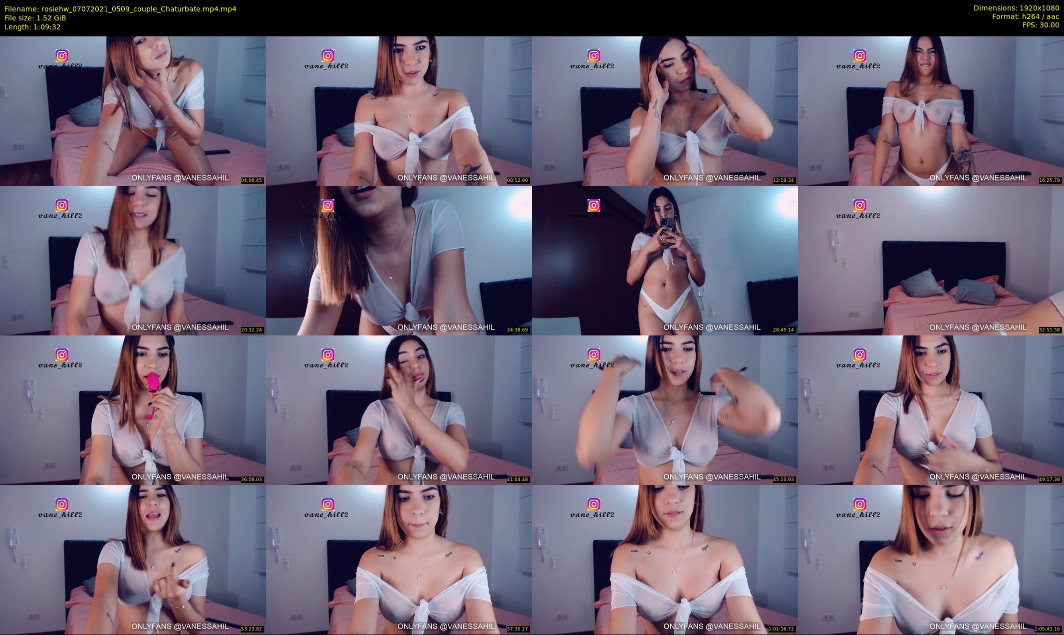 rosiehw — 70 minute Chaturbate couple cam show recording, 1080p, Jul 7, 2021