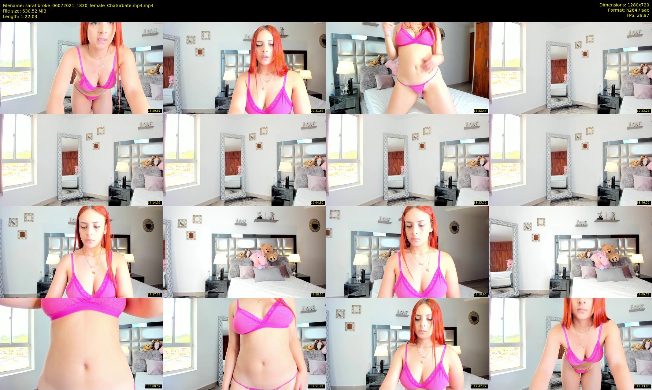 sarahbroke — 83 minute Chaturbate female cam show recording, 720p, Jul 6, 2021