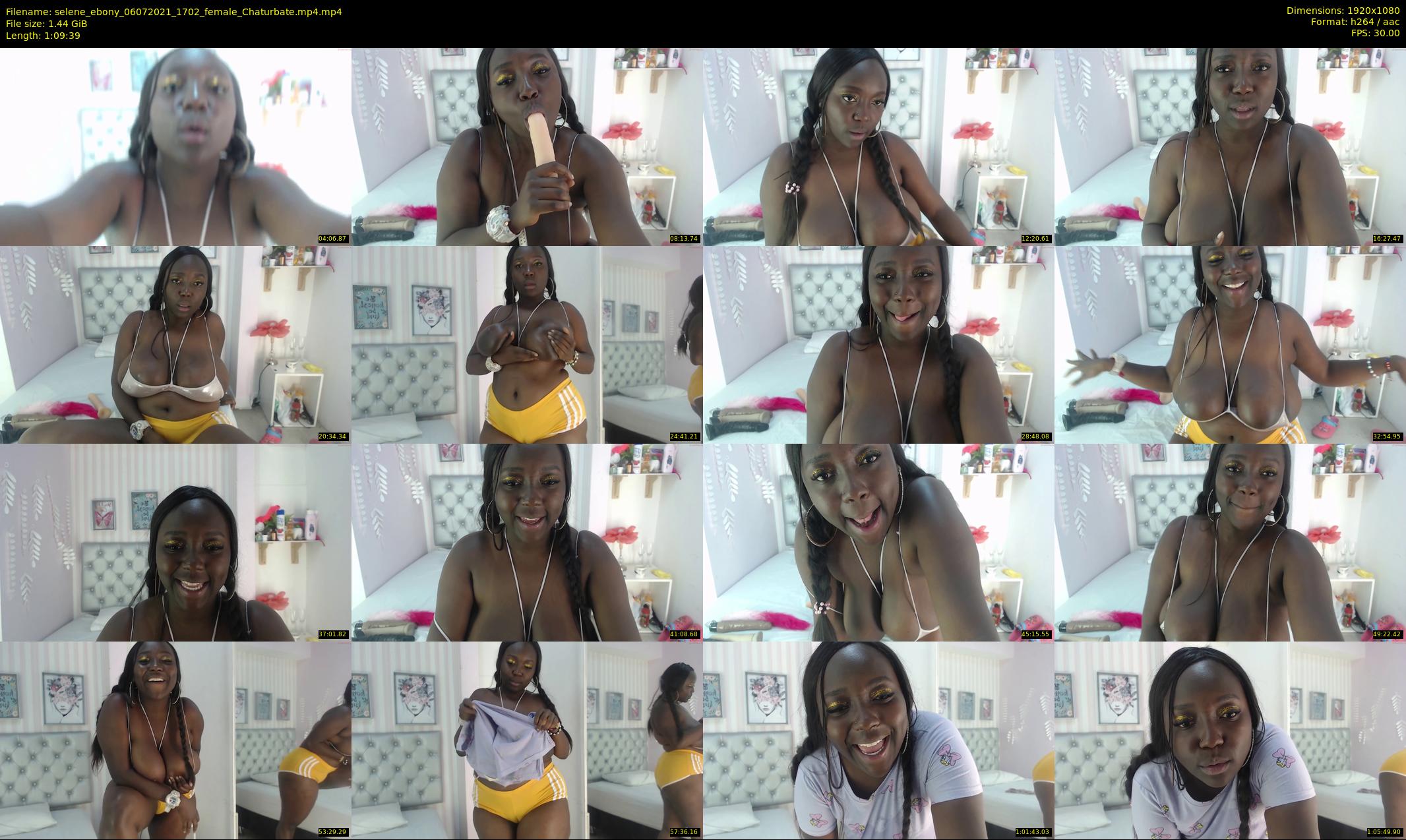 selene_ebony — 70 minute Chaturbate female cam show recording, 1080p, Jul 6, 2021