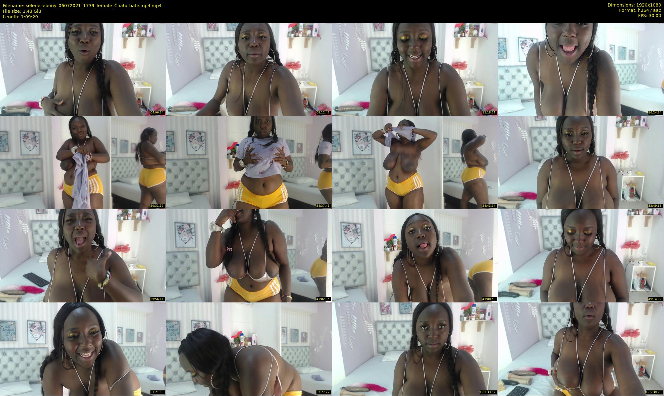 selene_ebony — 70 minute Chaturbate female cam show recording, 1080p, Jul 6, 2021