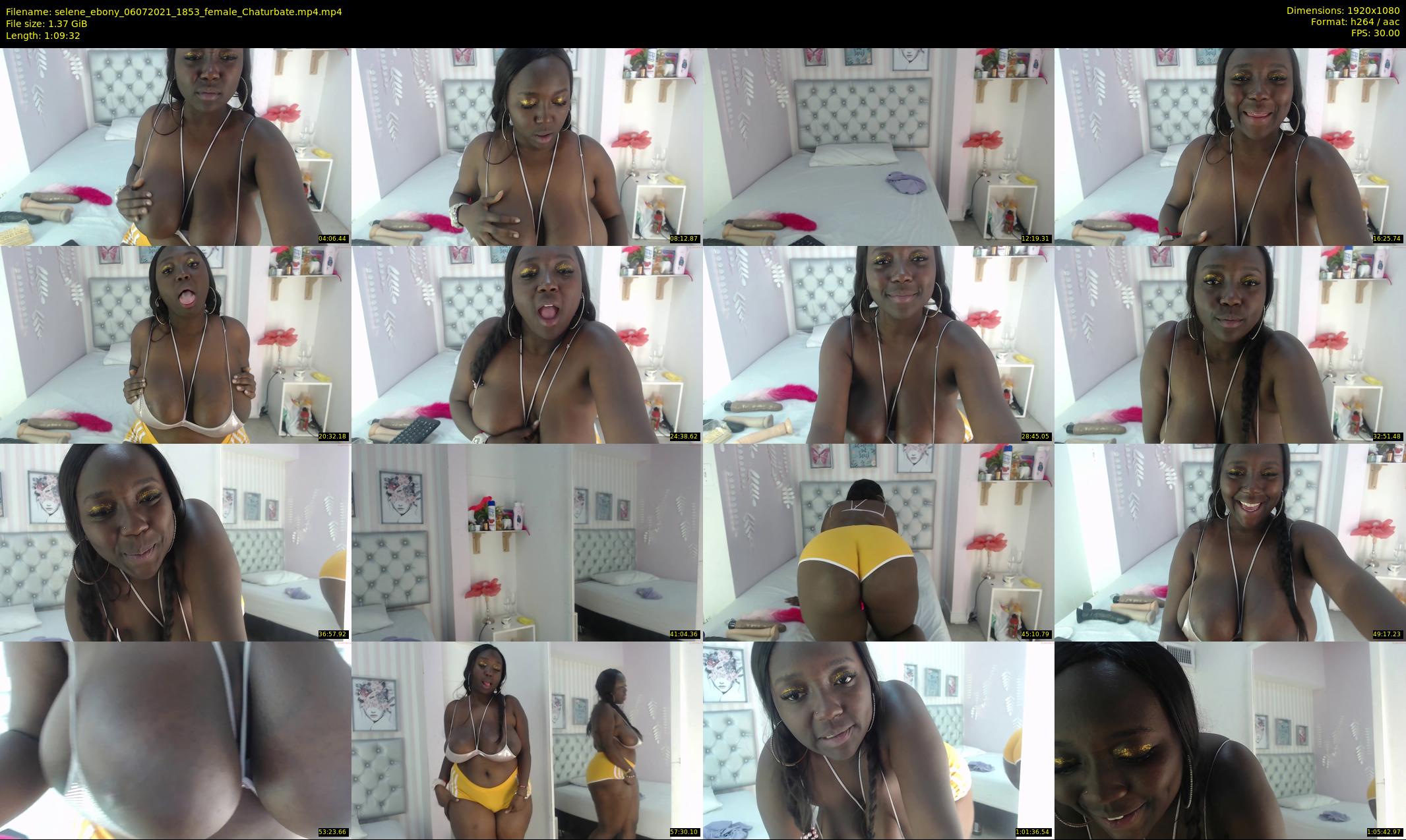 selene_ebony — 70 minute Chaturbate female cam show recording, 1080p, Jul 6, 2021