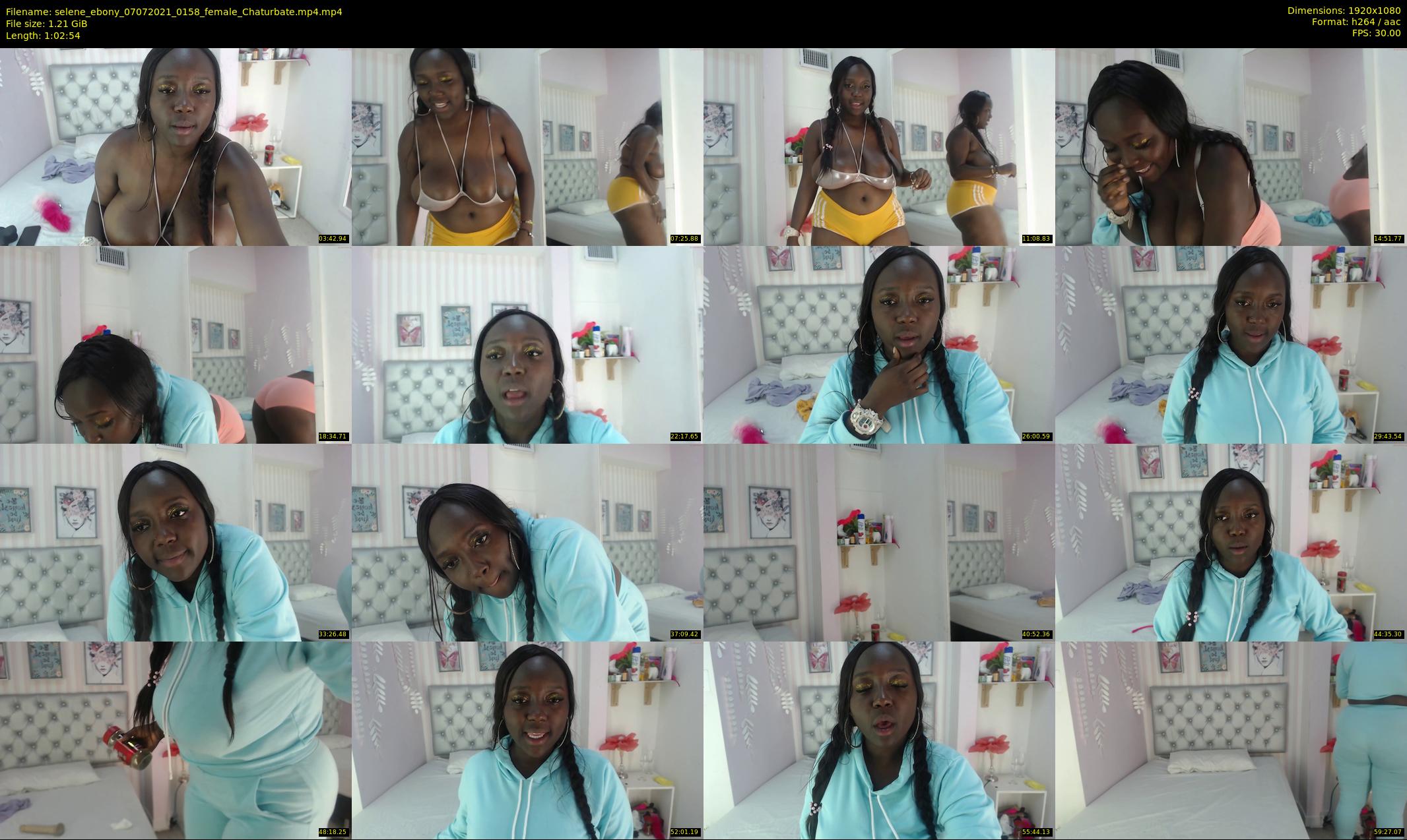 selene_ebony — 63 minute Chaturbate female cam show recording, 1080p, Jul 7, 2021