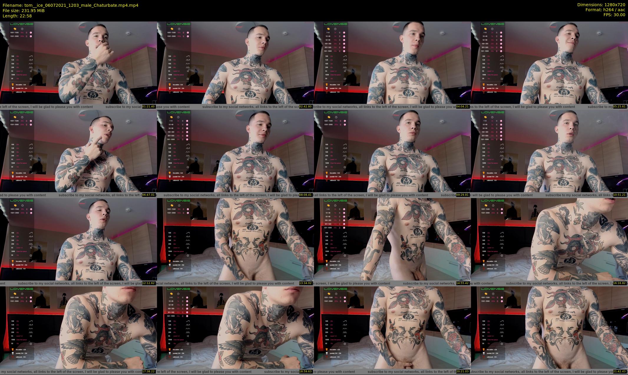 tom__ice — 23 minute Chaturbate male cam show recording, 720p, Jul 6, 2021