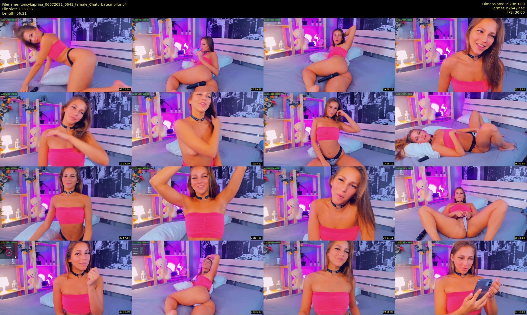 tonsykaprina — 57 minute Chaturbate couple cam show recording, 1080p, Jul 6, 2021