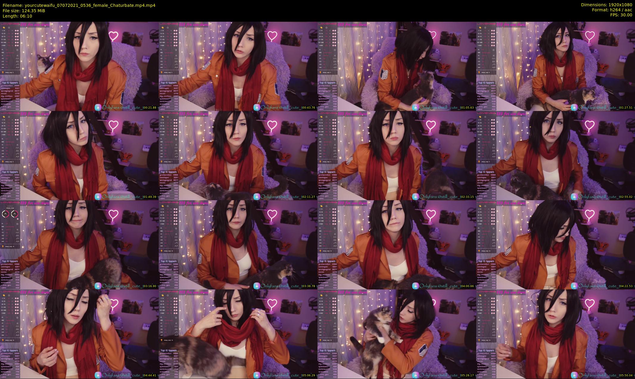 yourcutewaifu — 7 minute Chaturbate female cam show recording, 1080p, Jul 7, 2021