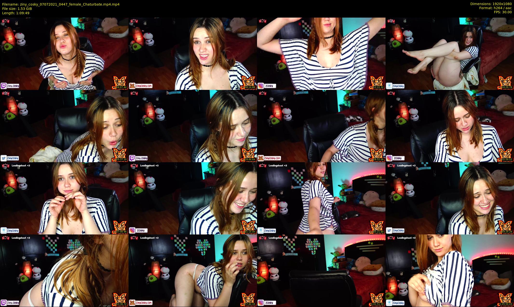 ziny_cosky — 70 minute Chaturbate female cam show recording, 1080p, Jul 7, 2021
