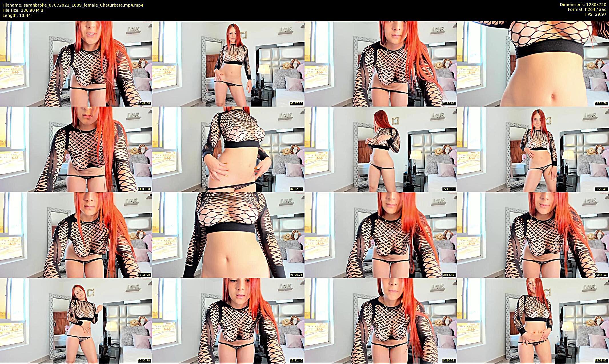 sarahbroke — 14 minute Chaturbate female cam show recording, 720p, Jul 7, 2021