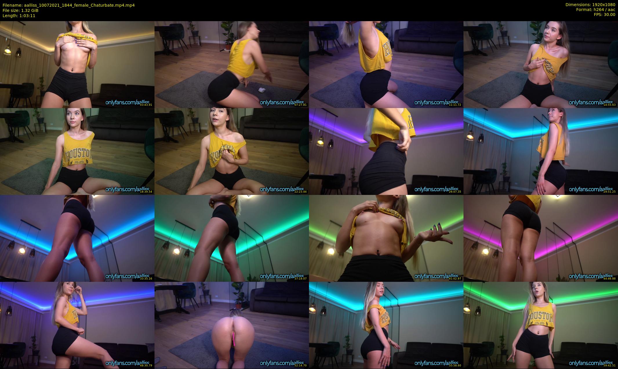 aalliss — 64 minute Chaturbate female cam show recording, 1080p, Jul 10, 2021