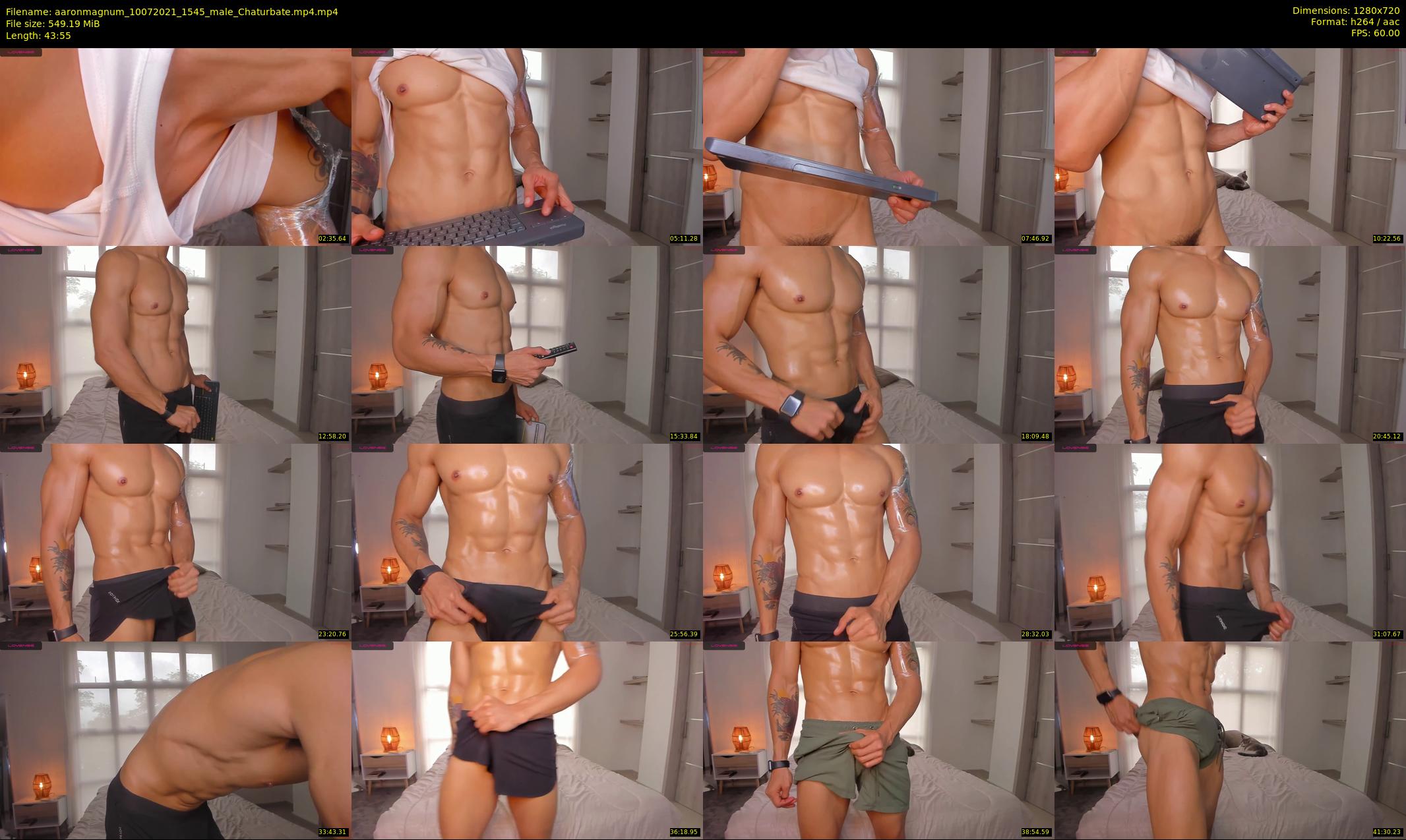 aaronmagnum — 44 minute Chaturbate male cam show recording, 720p, Jul 10, 2021