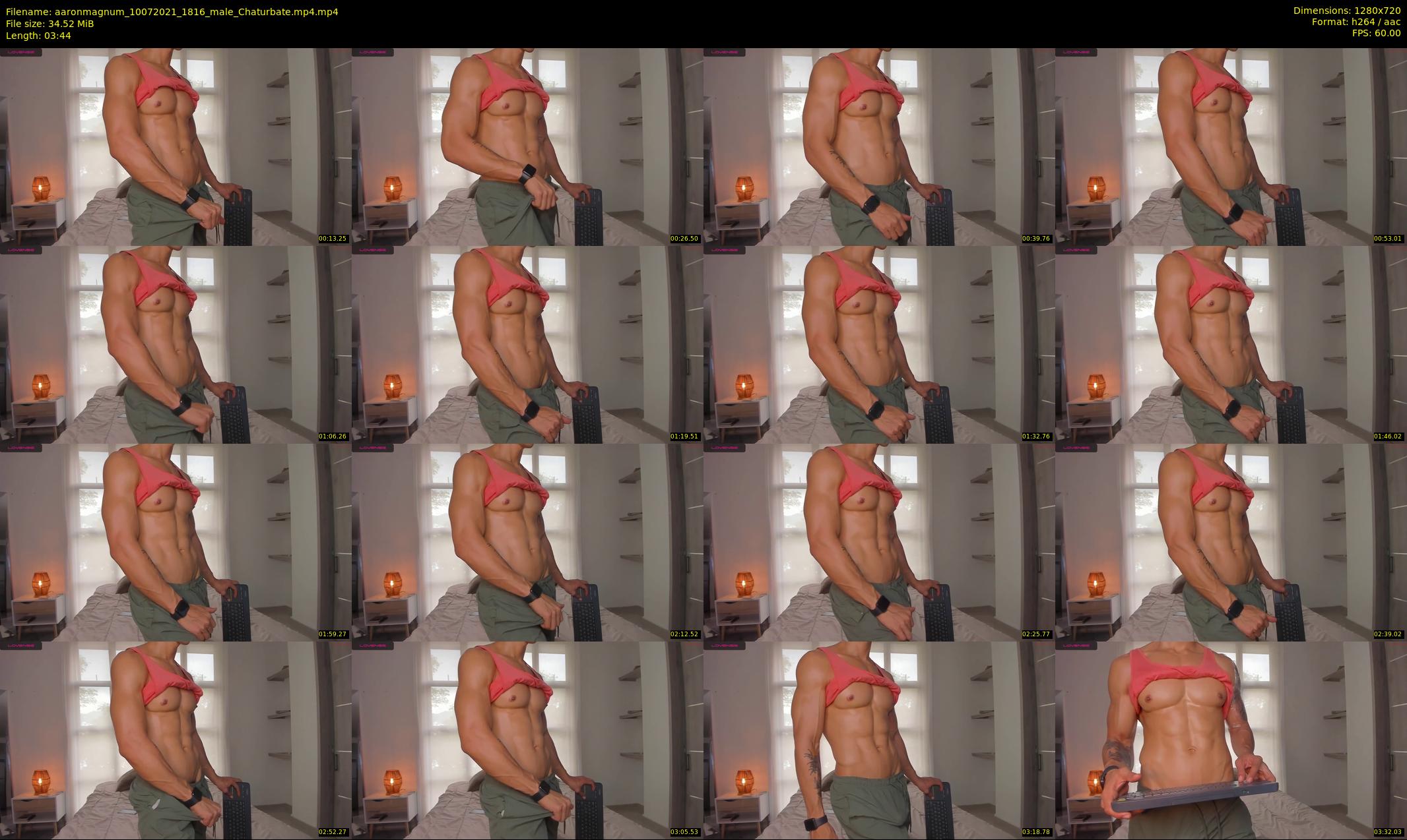 aaronmagnum — 4 minute Chaturbate male cam show recording, 720p, Jul 10, 2021