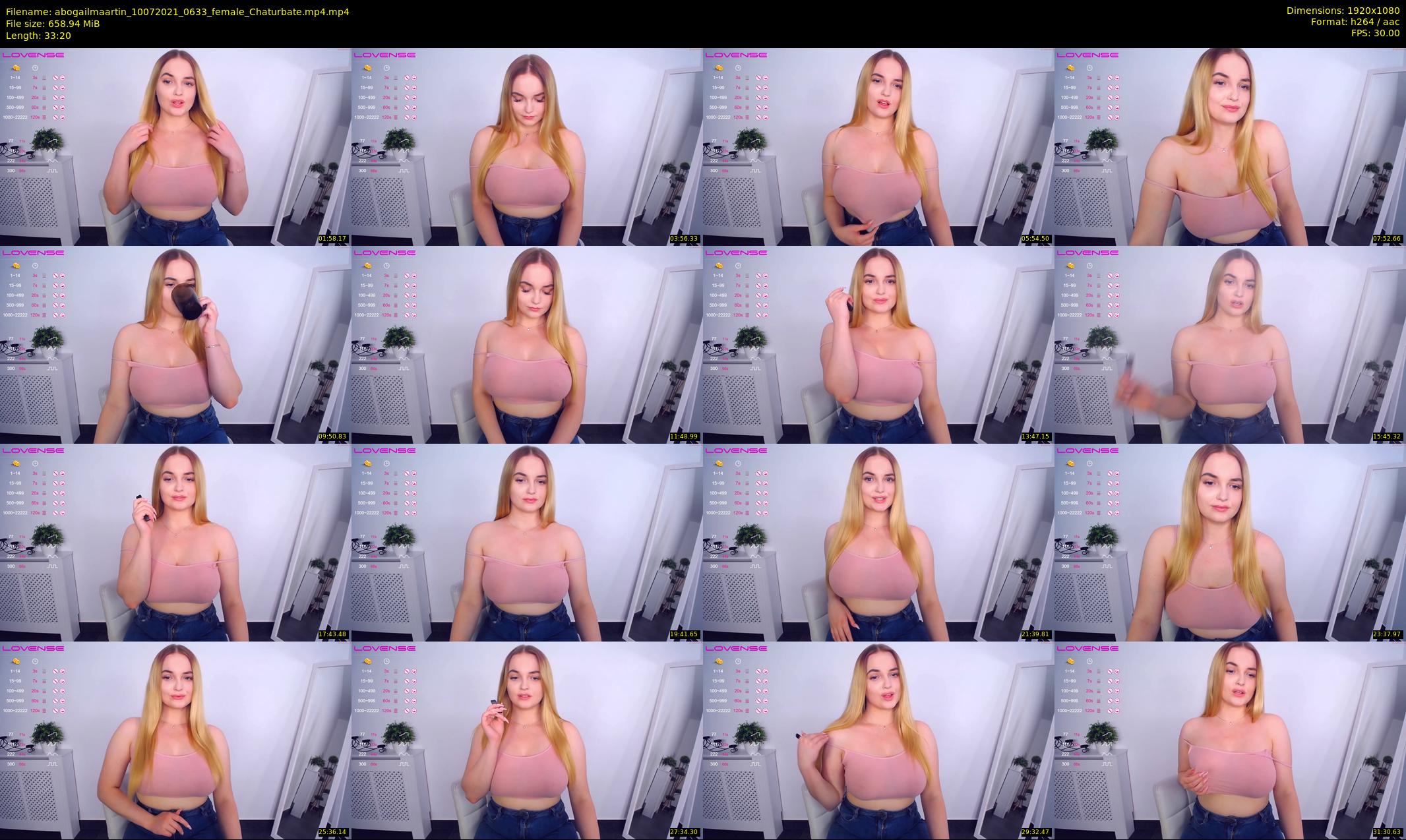abogailmaartin — 34 minute Chaturbate female cam show recording, 1080p, Jul 10, 2021