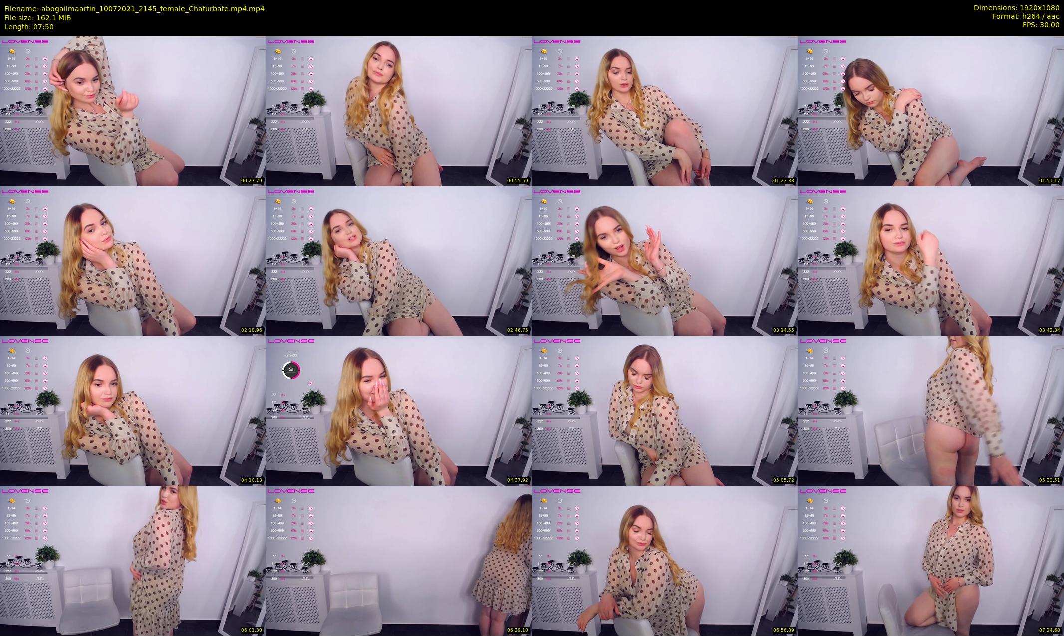 abogailmaartin — 8 minute Chaturbate female cam show recording, 1080p, Jul 10, 2021