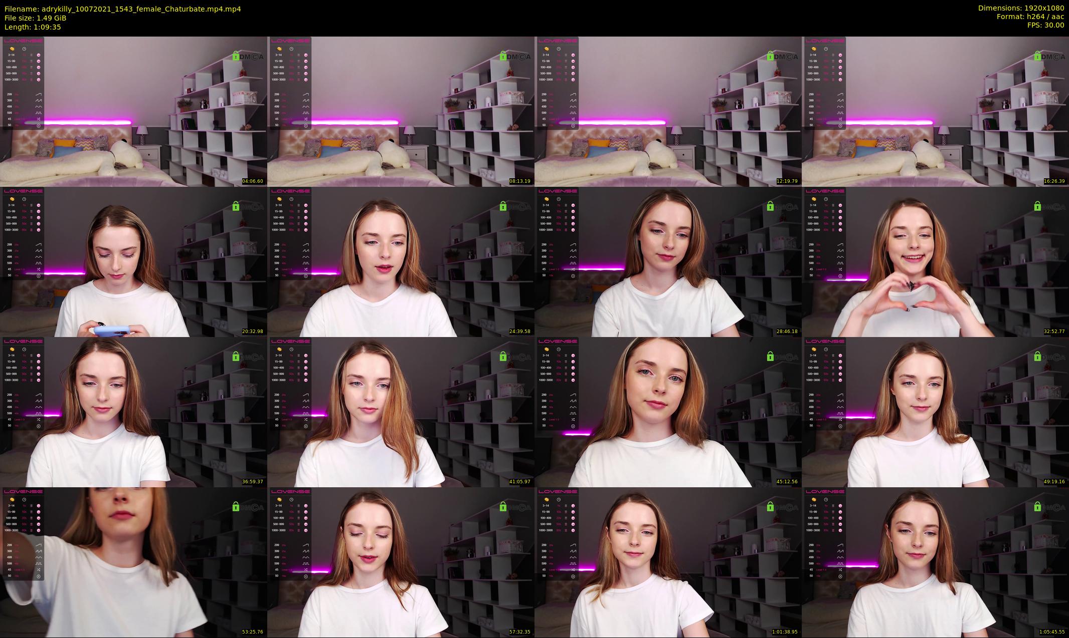 adrykilly — 70 minute Chaturbate female cam show recording, 1080p, Jul 10, 2021