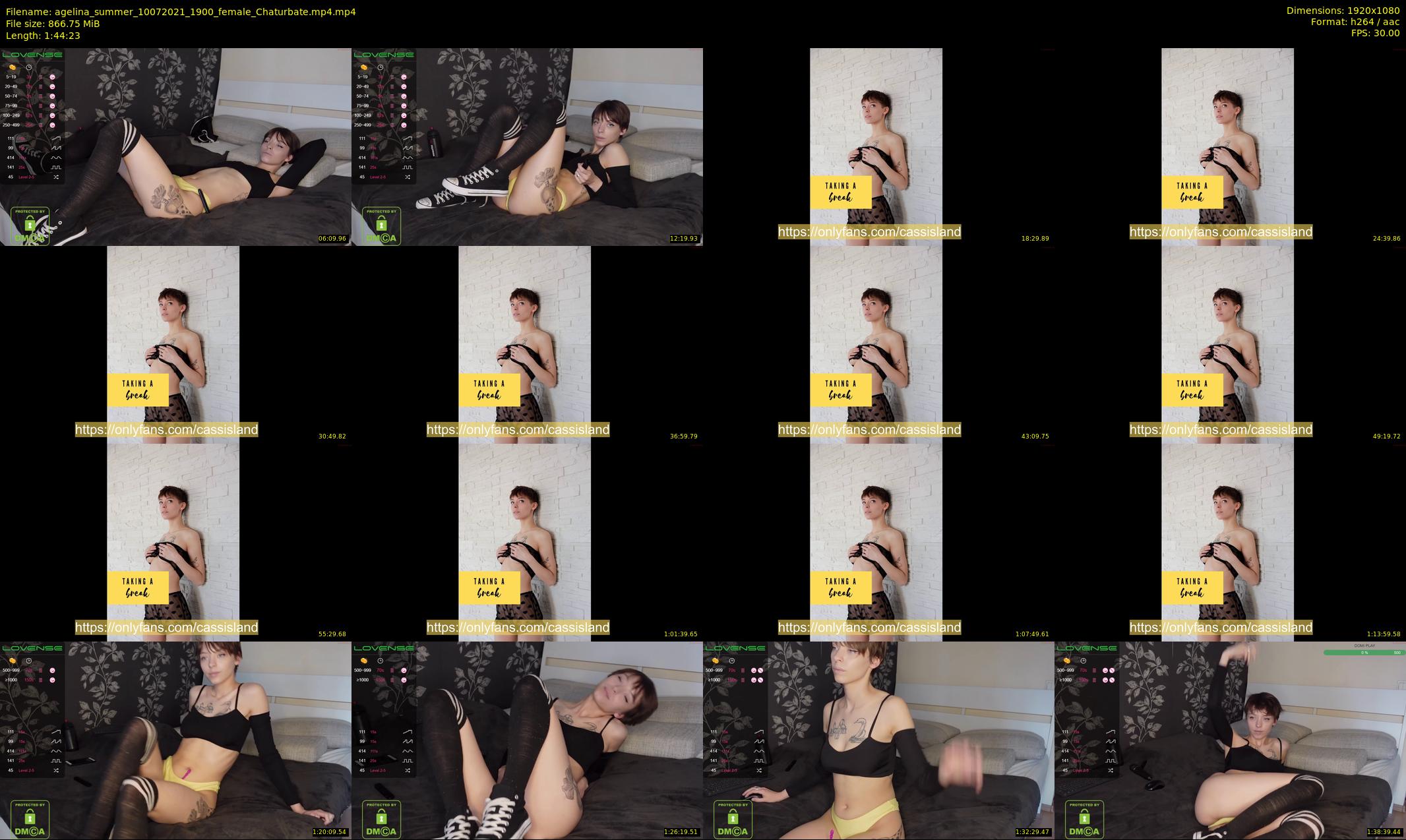 agelina_summer — 105 minute Chaturbate female cam show recording, 1080p, Jul 10, 2021