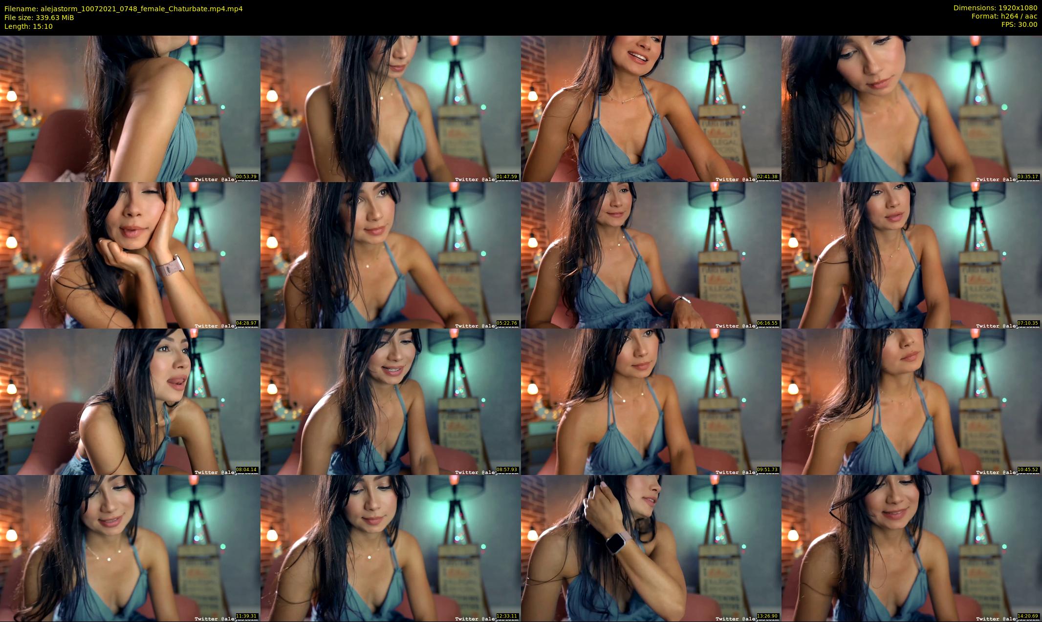 alejastorm — 16 minute Chaturbate female cam show recording, 1080p, Jul 10, 2021