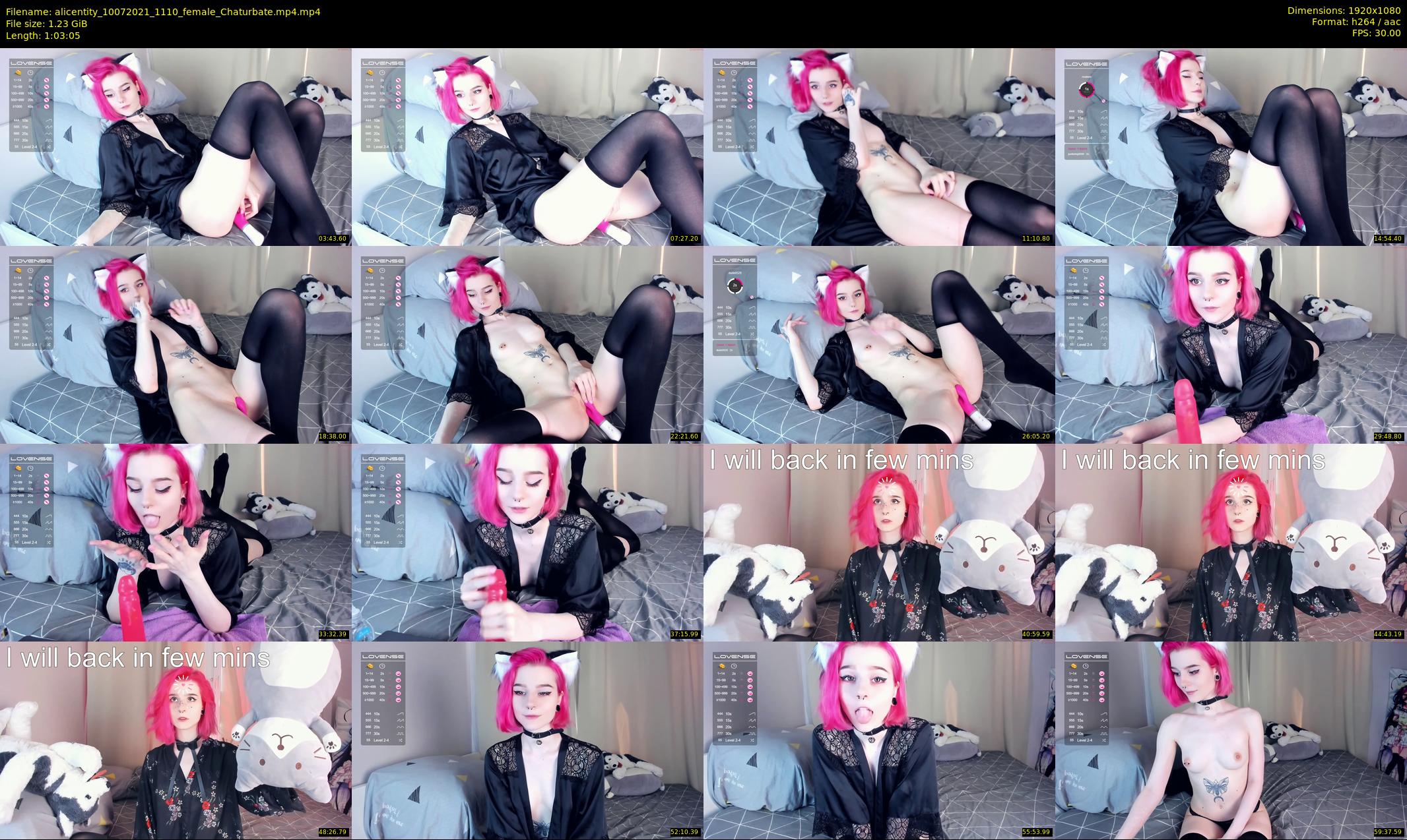 alicentity — 64 minute Chaturbate female cam show recording, 1080p, Jul 10, 2021