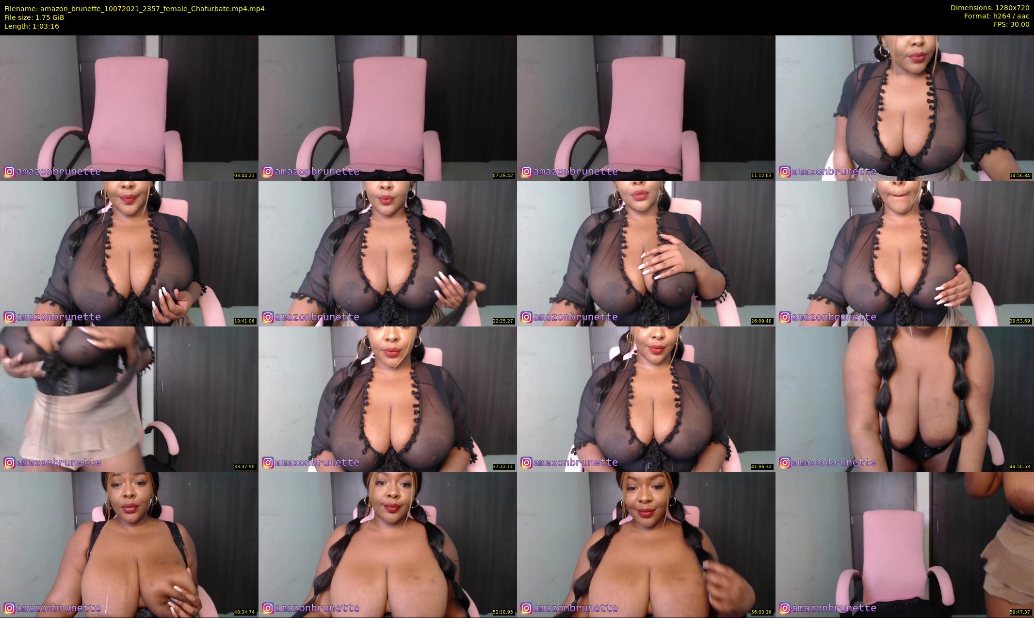 amazon_brunette — 64 minute Chaturbate female cam show recording, 720p, Jul 10, 2021