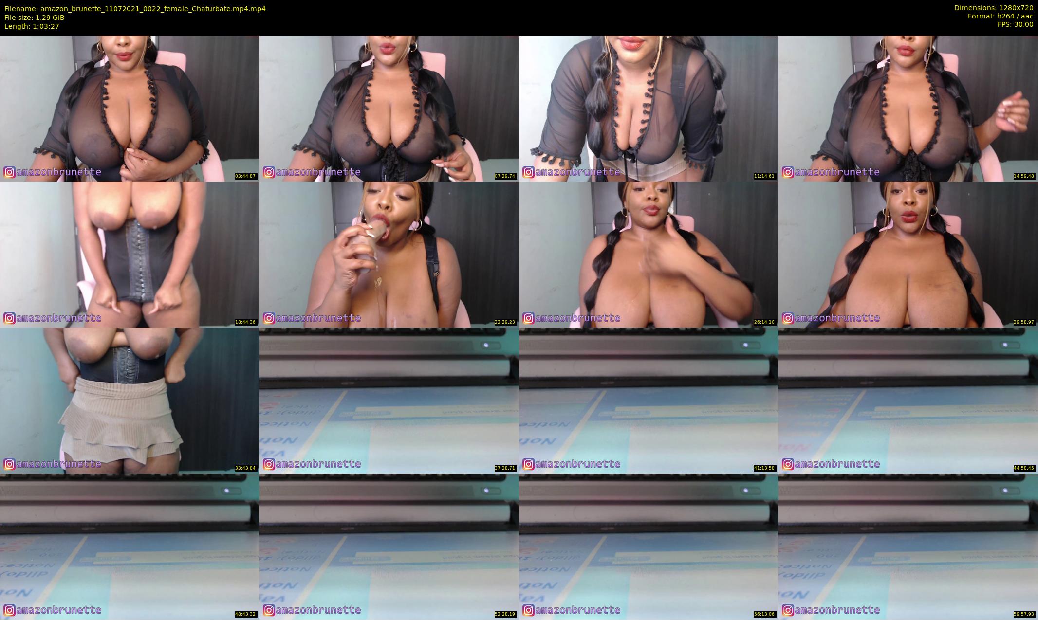 amazon_brunette — 64 minute Chaturbate female cam show recording, 720p, Jul 11, 2021