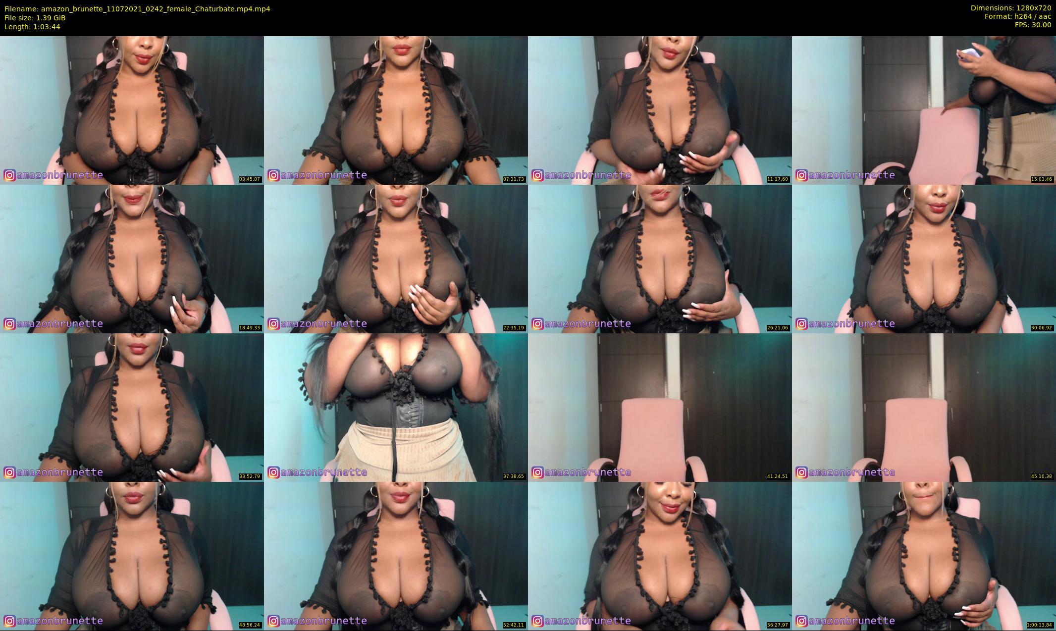 amazon_brunette — 64 minute Chaturbate female cam show recording, 720p, Jul 11, 2021