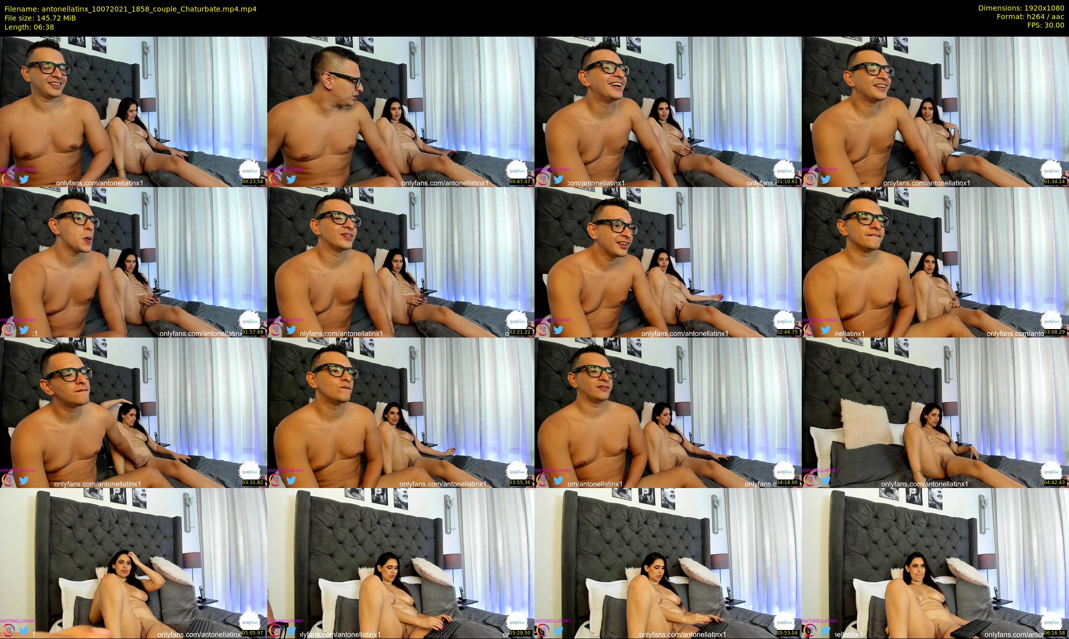 antonellatinx — 7 minute Chaturbate couple cam show recording, 1080p, Jul 10, 2021