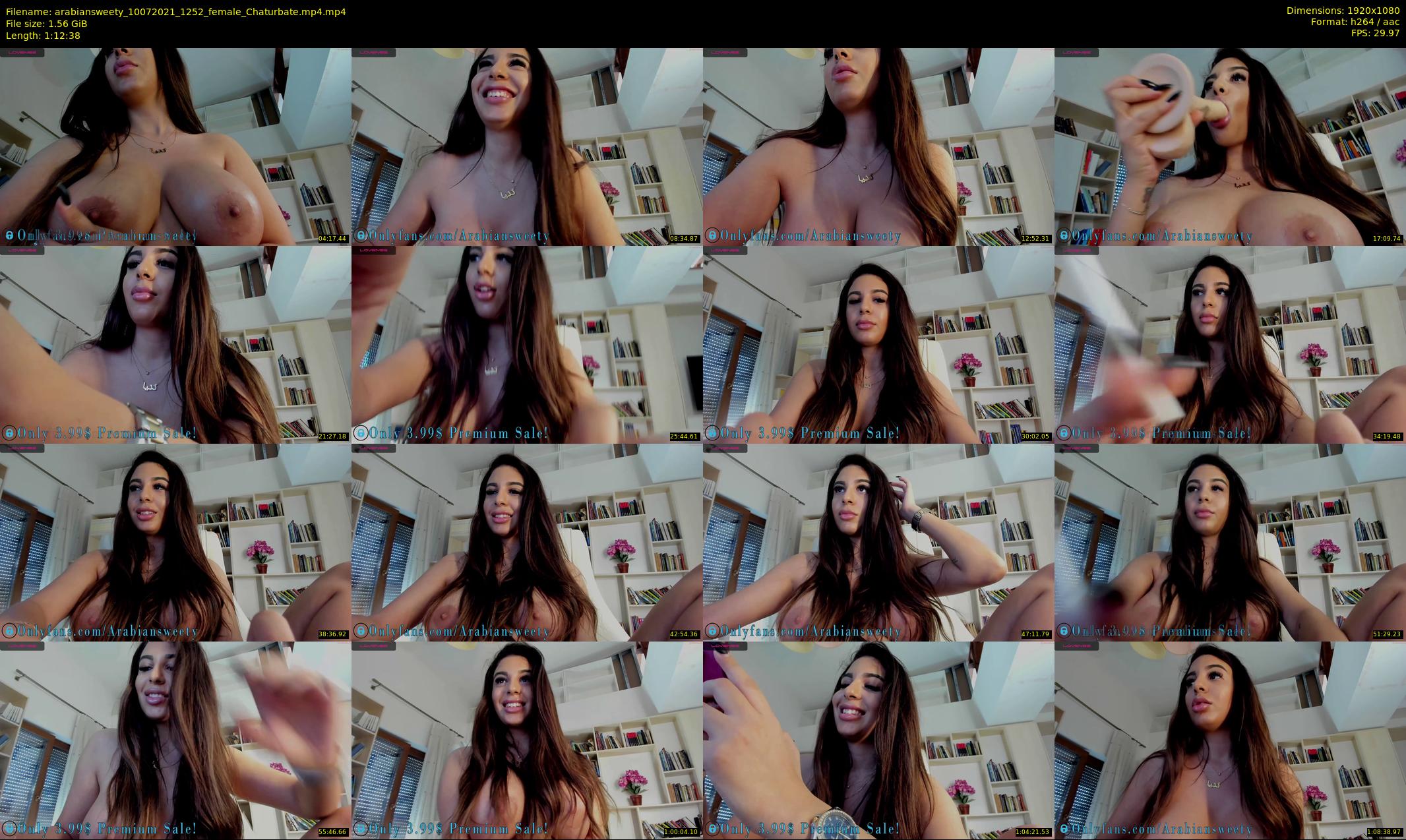 arabiansweety — 73 minute Chaturbate female cam show recording, 1080p, Jul 10, 2021