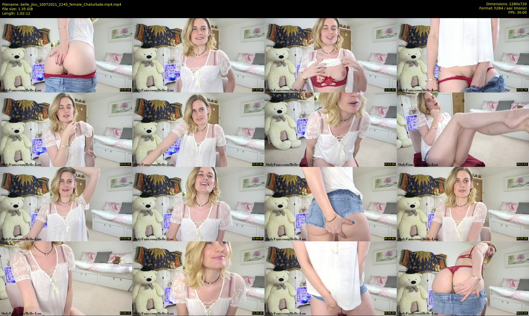 belle_jlou — 63 minute Chaturbate female cam show recording, 720p, Jul 10, 2021