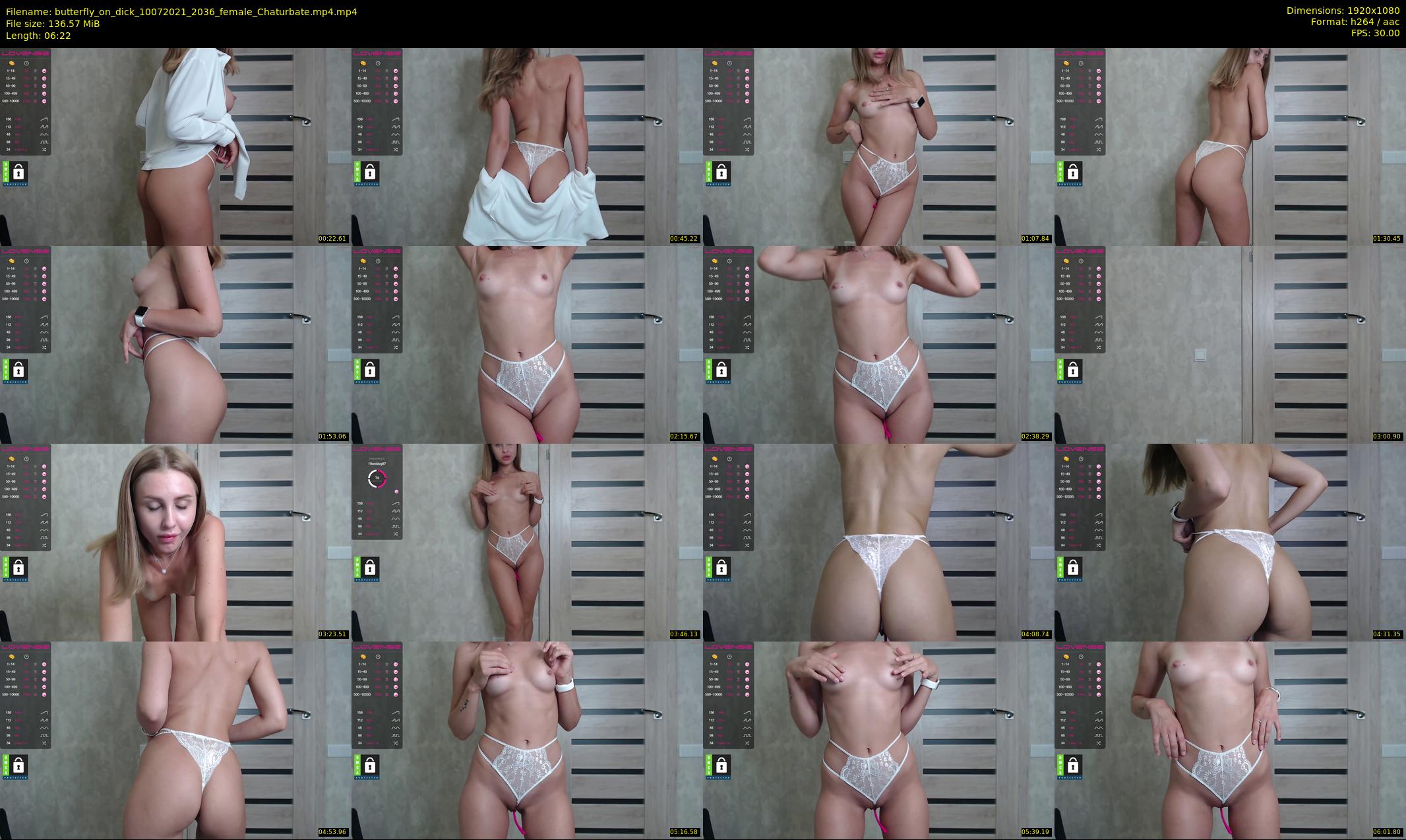 butterfly_on_dick — 7 minute Chaturbate couple cam show recording, 1080p, Jul 10, 2021