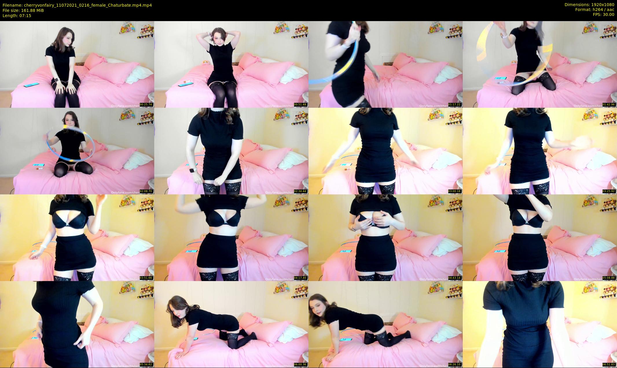 cherryvonfairy — 8 minute Chaturbate female cam show recording, 1080p, Jul 11, 2021