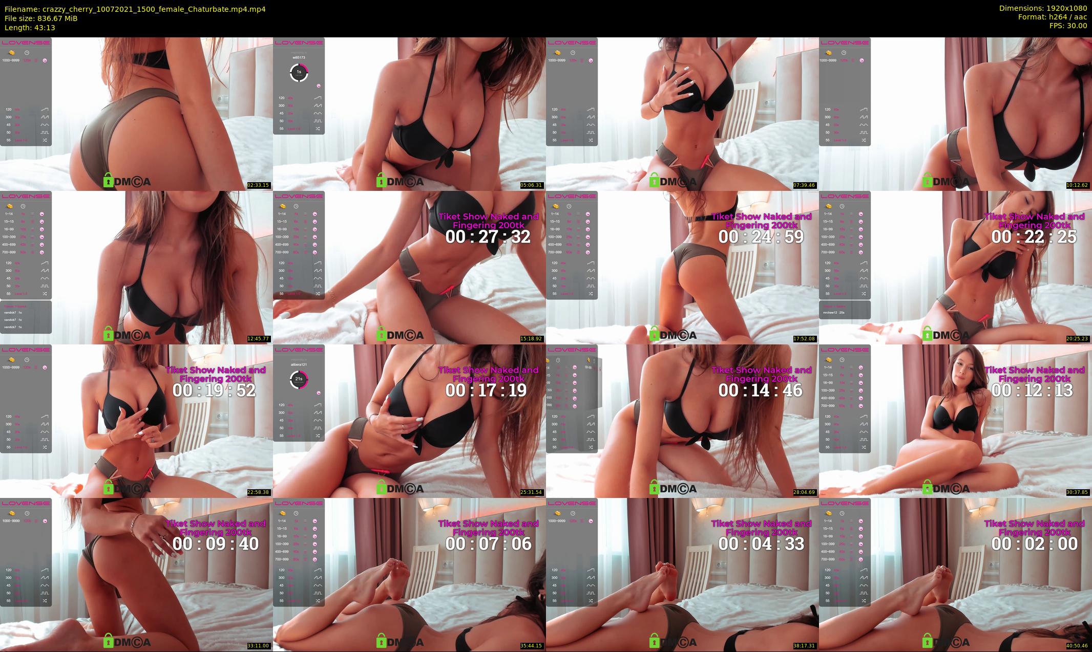 crazzy_cherry — 44 minute Chaturbate female cam show recording, 1080p, Jul 10, 2021