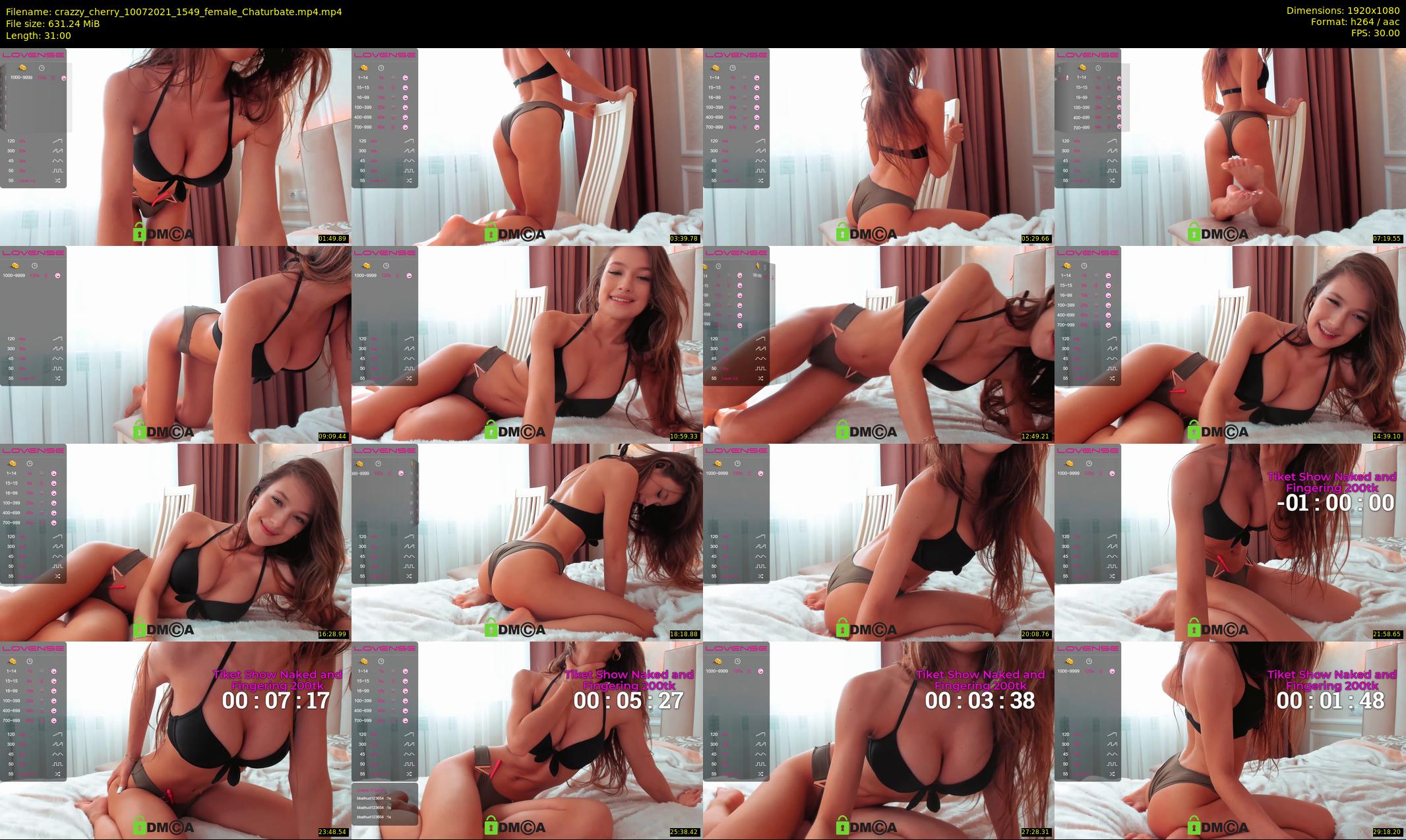 crazzy_cherry — 31 minute Chaturbate female cam show recording, 1080p, Jul 10, 2021