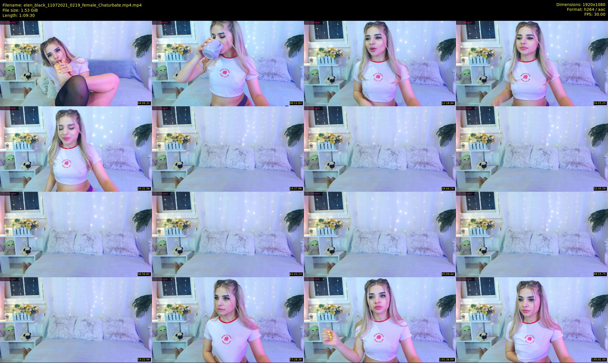 elen_black — 70 minute Chaturbate female cam show recording, 1080p, Jul 11, 2021
