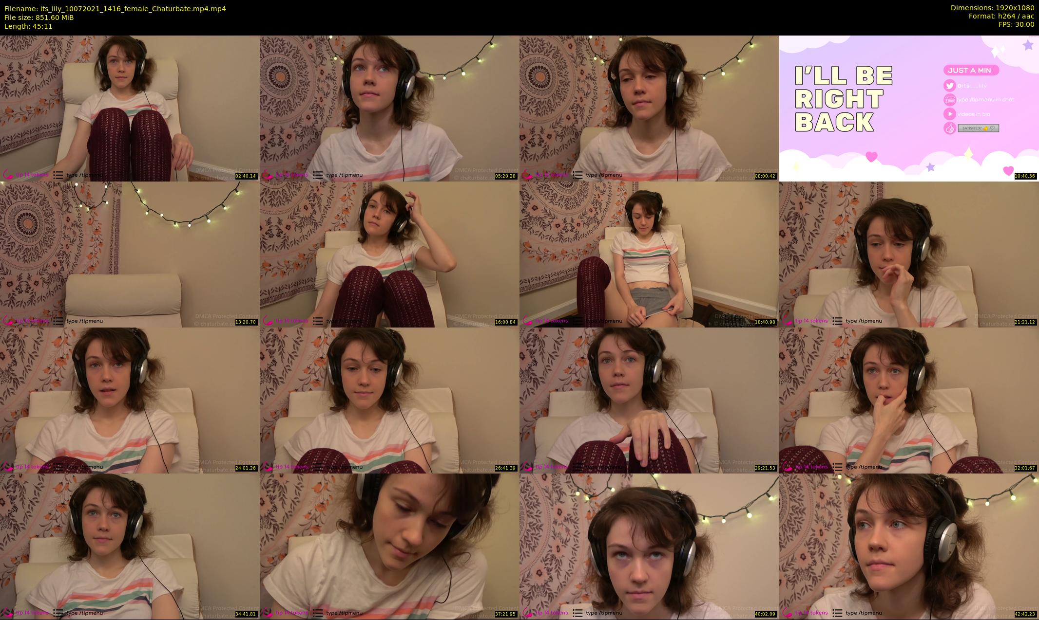 its_lily — 46 minute Chaturbate female cam show recording, 1080p, Jul 10, 2021