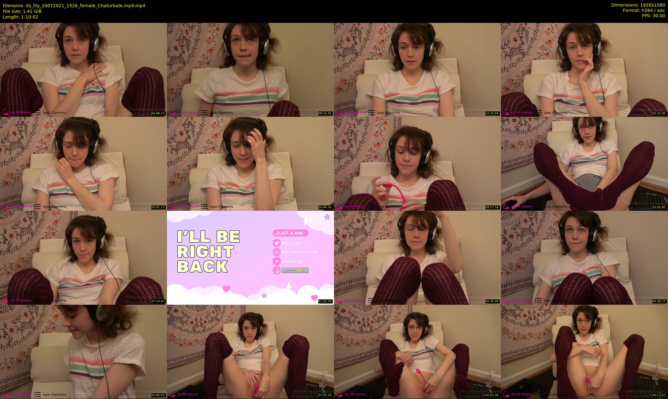 its_lily — 71 minute Chaturbate female cam show recording, 1080p, Jul 10, 2021
