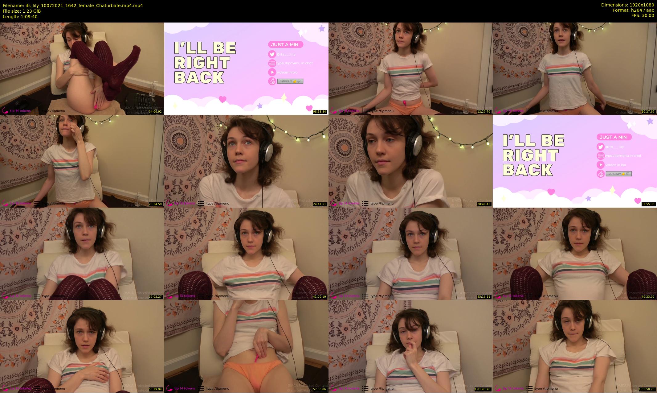 its_lily — 70 minute Chaturbate female cam show recording, 1080p, Jul 10, 2021