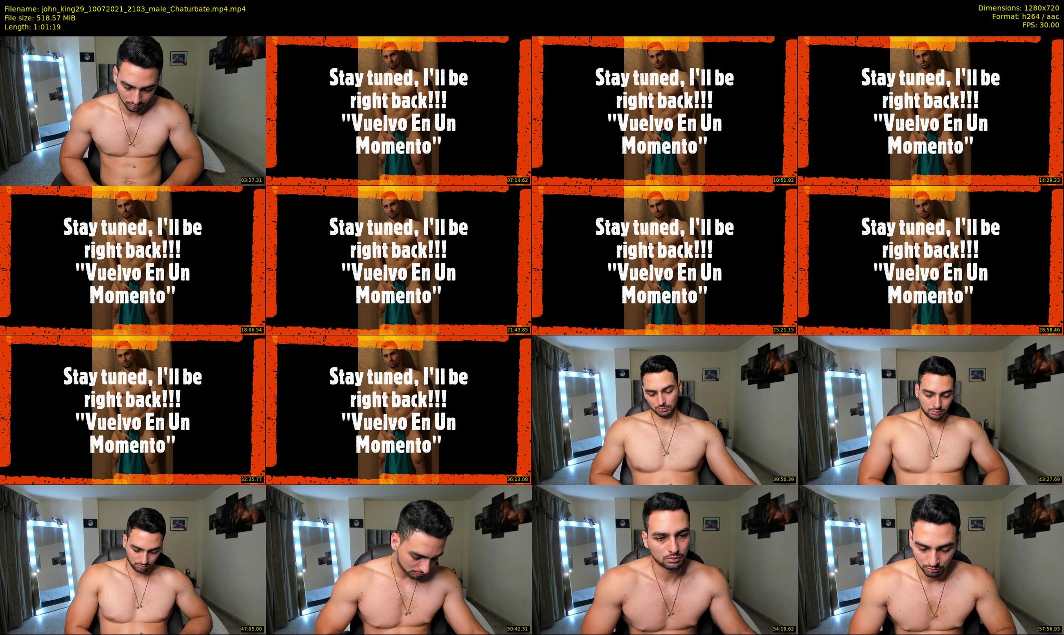 john_king29 — 62 minute Chaturbate male cam show recording, 720p, Jul 10, 2021