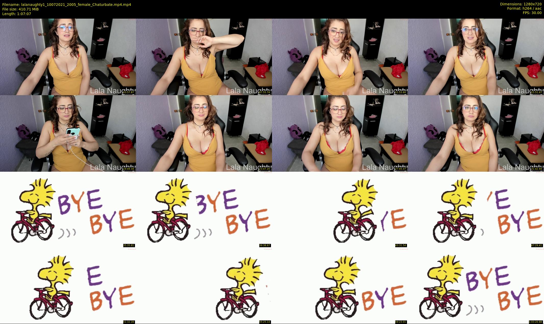 lalanaughty1 — 68 minute Chaturbate female cam show recording, 720p, Jul 10, 2021