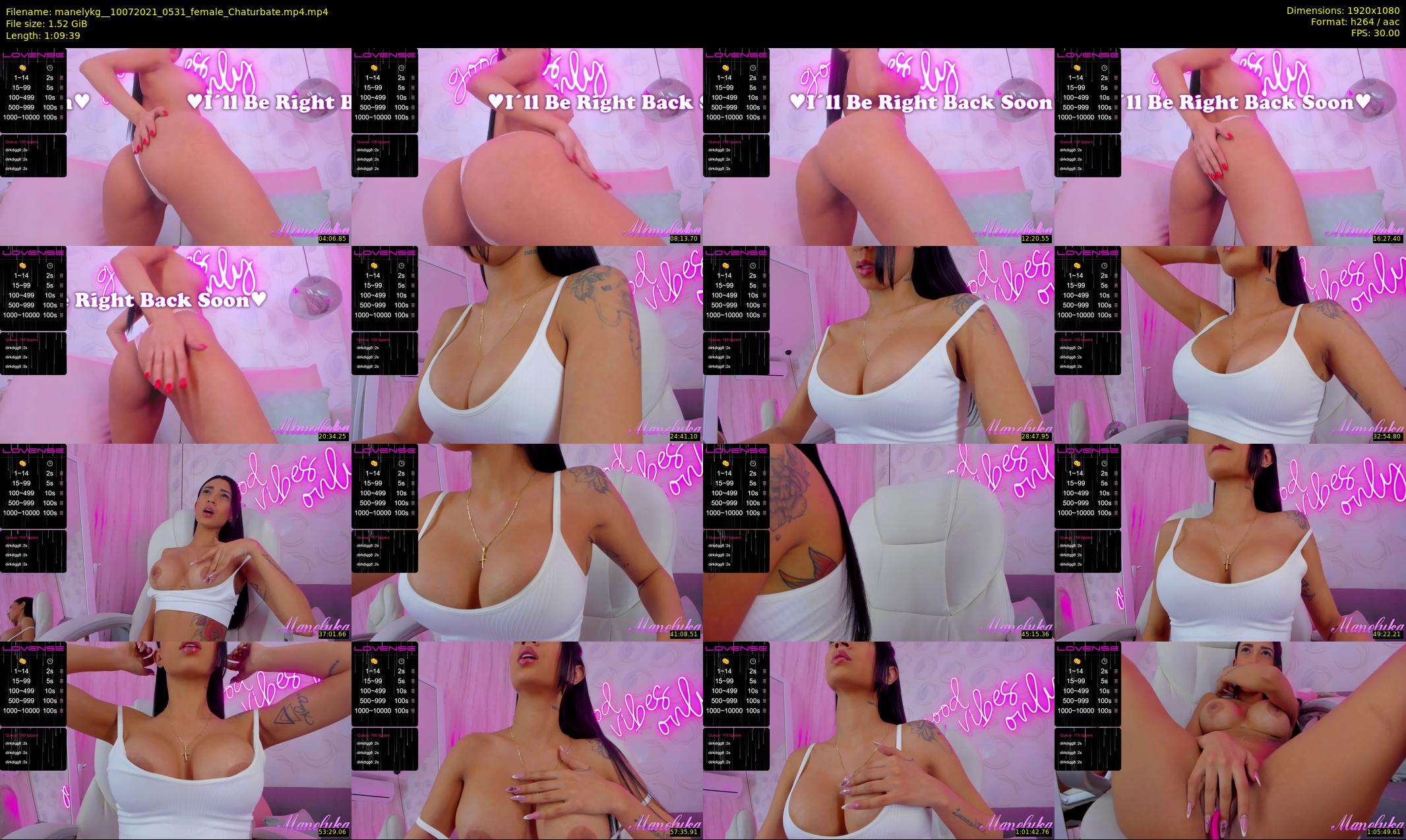 manelykg_ — 70 minute Chaturbate female cam show recording, 1080p, Jul 10, 2021