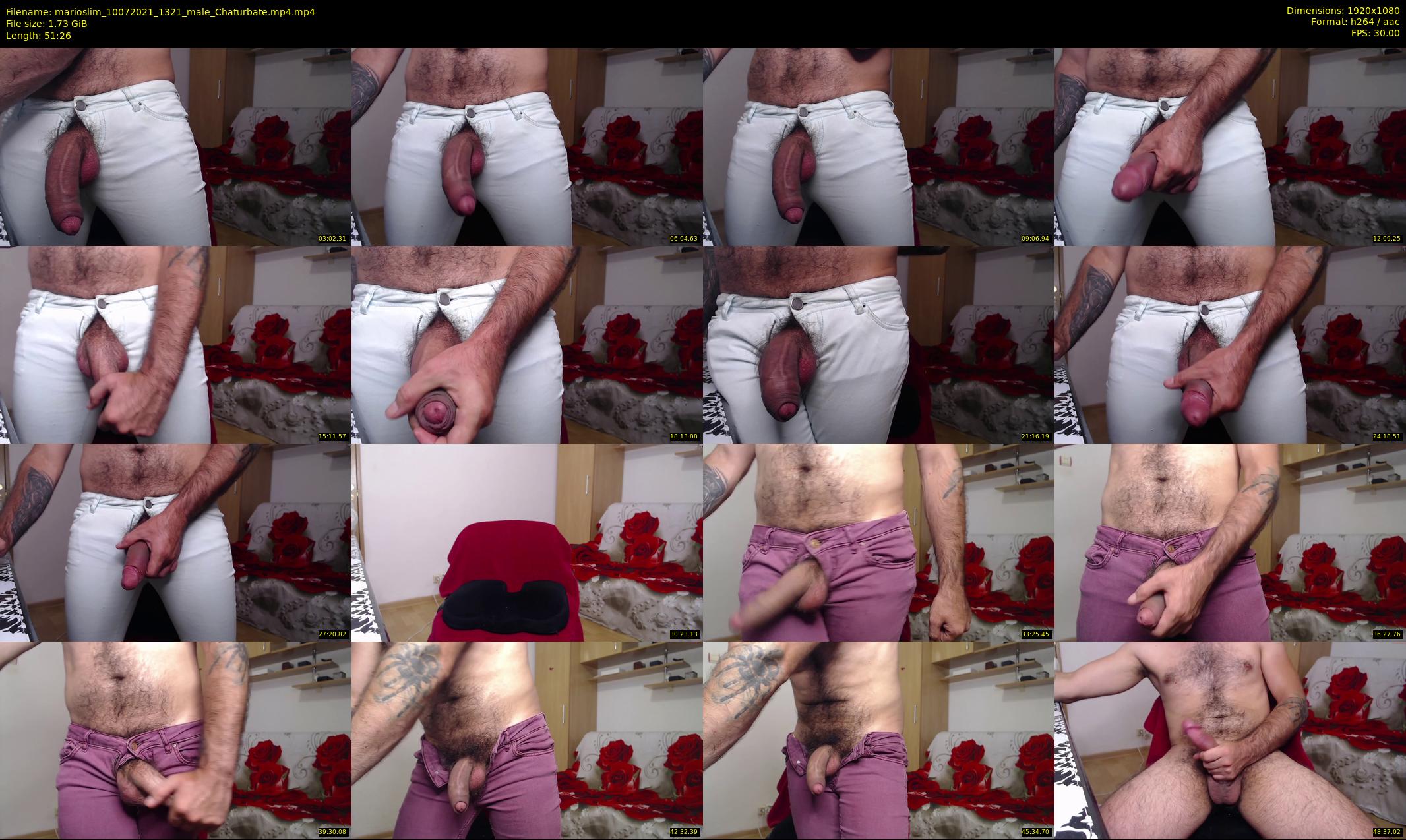 marioslim — 52 minute Chaturbate male cam show recording, 1080p, Jul 10, 2021