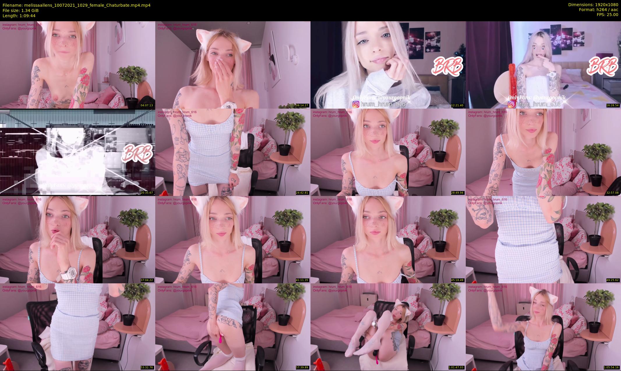 melissaallens — 70 minute Chaturbate female cam show recording, 1080p, Jul 10, 2021