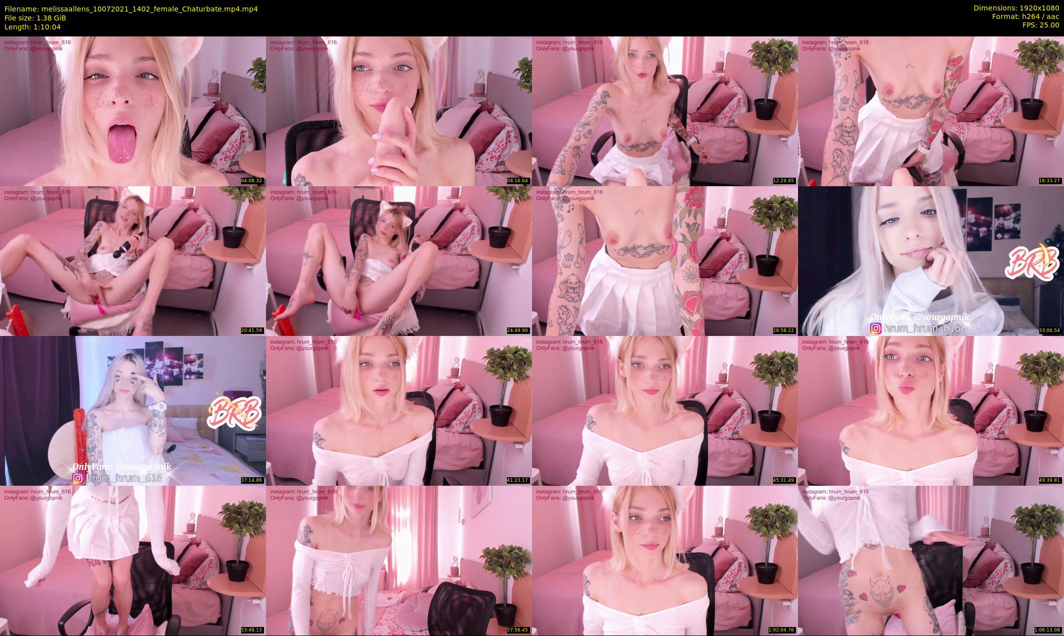 melissaallens — 71 minute Chaturbate female cam show recording, 1080p, Jul 10, 2021