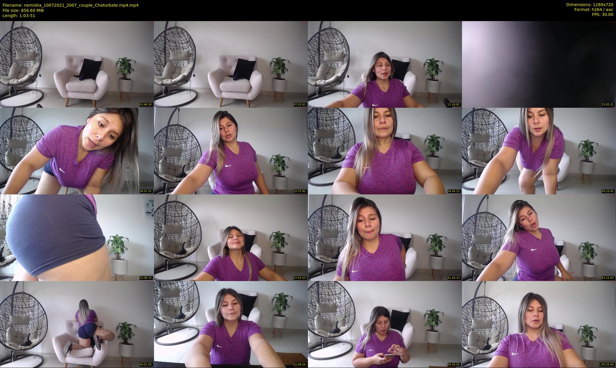 nemisha — 64 minute Chaturbate female cam show recording, 720p, Jul 10, 2021