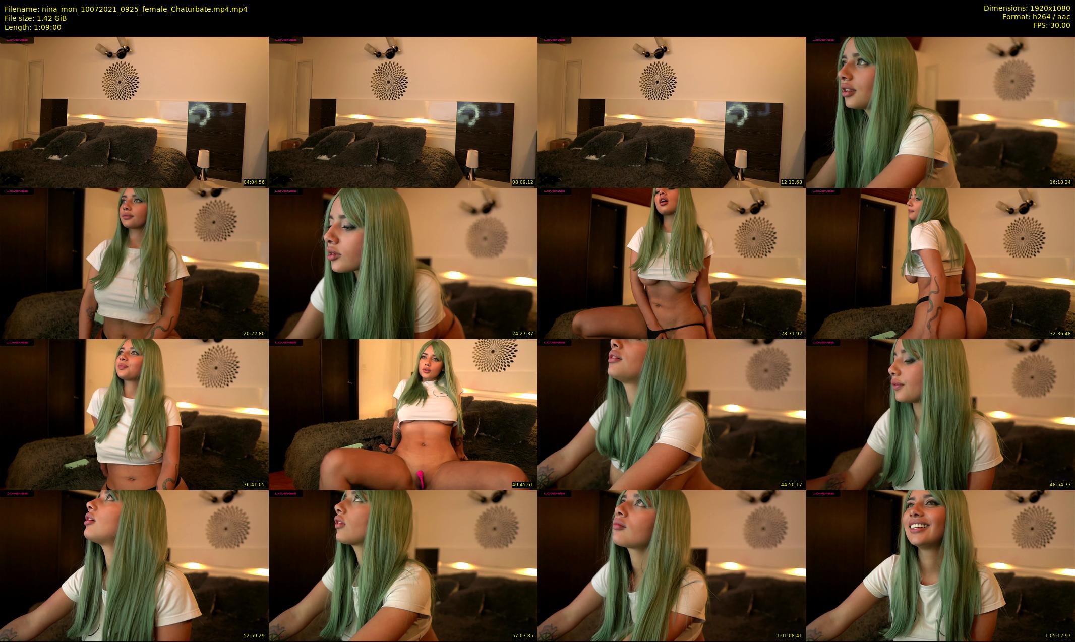 nina_mon — 69 minute Chaturbate female cam show recording, 1080p, Jul 10, 2021