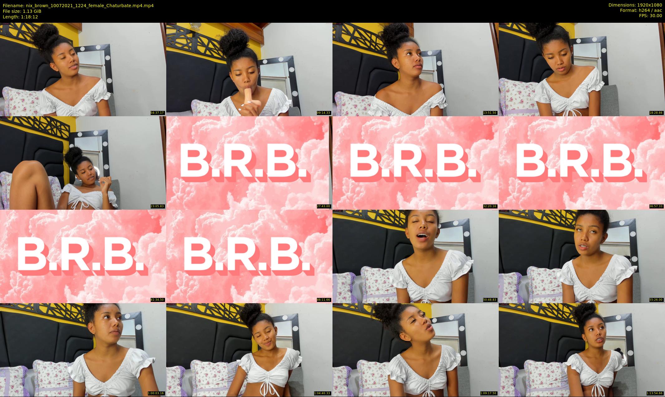 nix_brown — 79 minute Chaturbate female cam show recording, 1080p, Jul 10, 2021