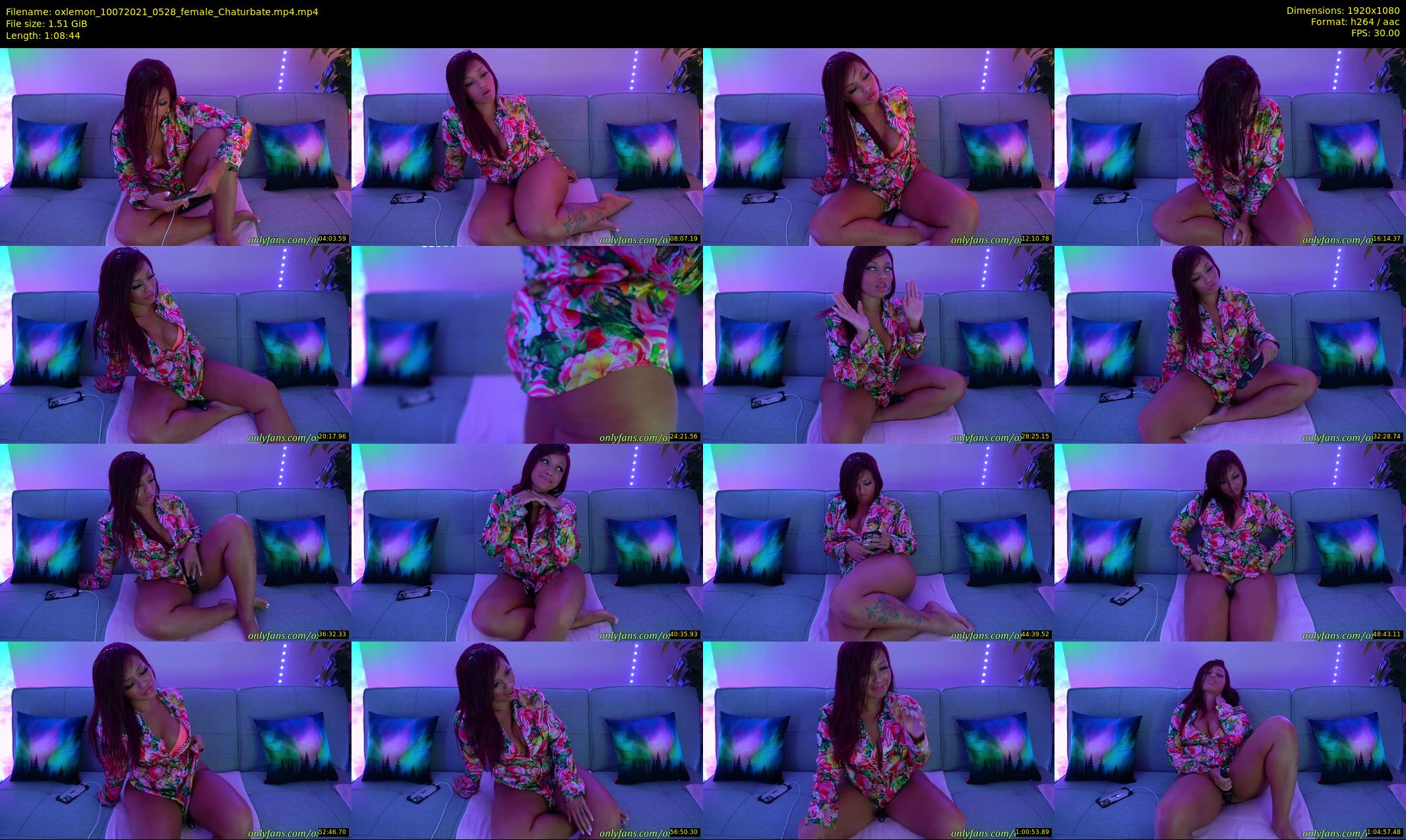 oxlemon — 69 minute Chaturbate female cam show recording, 1080p, Jul 10, 2021