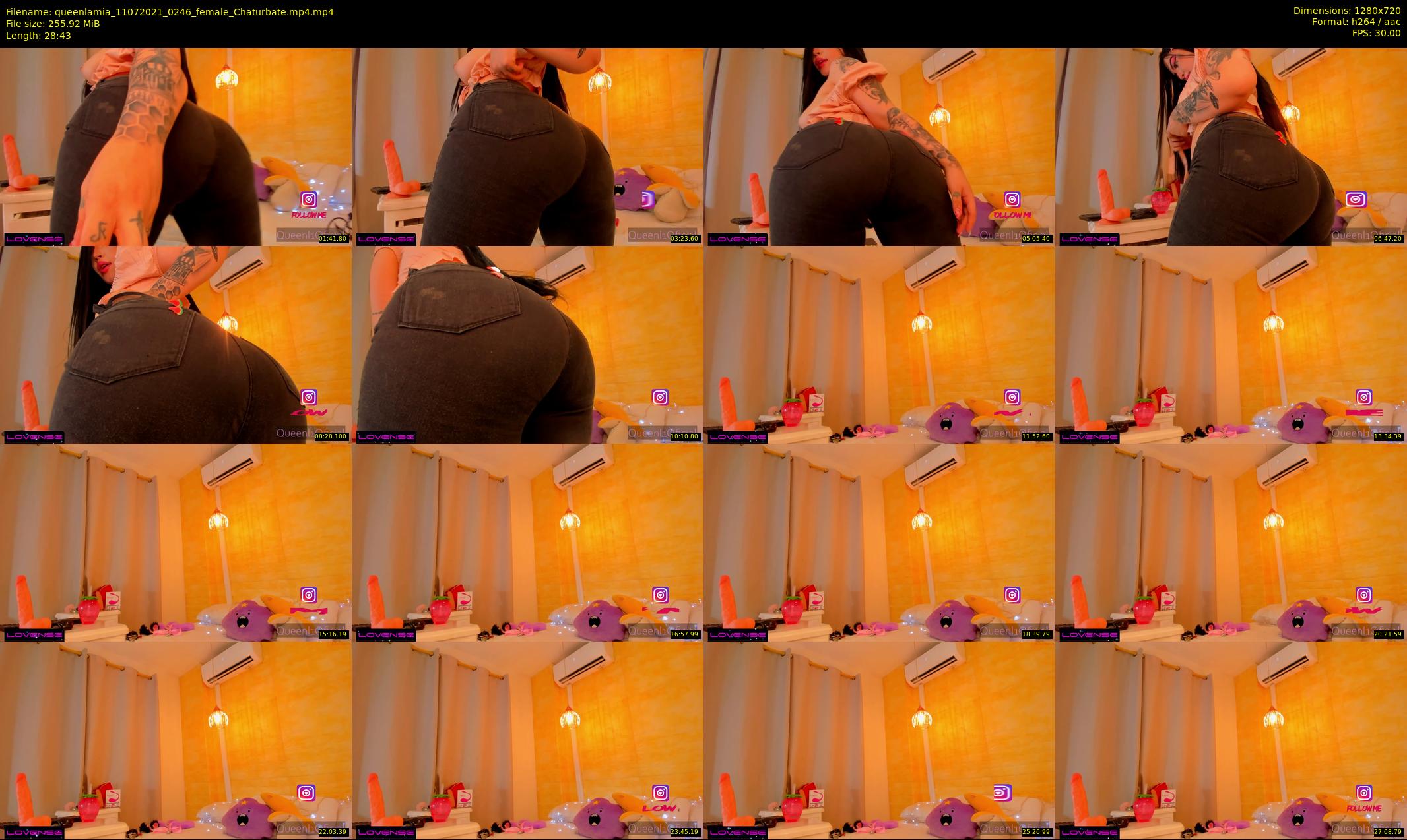queenlamia — 29 minute Chaturbate female cam show recording, 720p, Jul 11, 2021