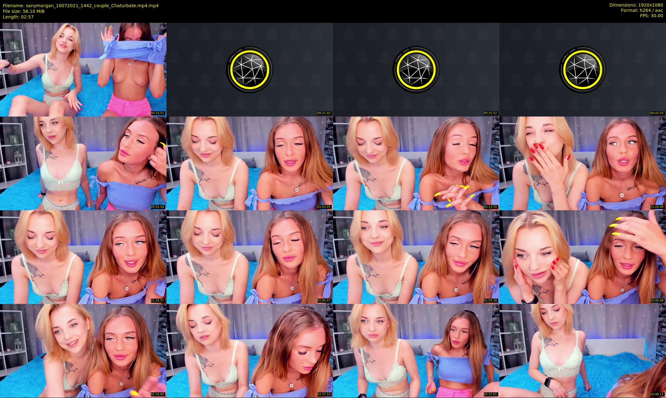 sanymorgan — 3 minute Chaturbate couple cam show recording, 1080p, Jul 10, 2021