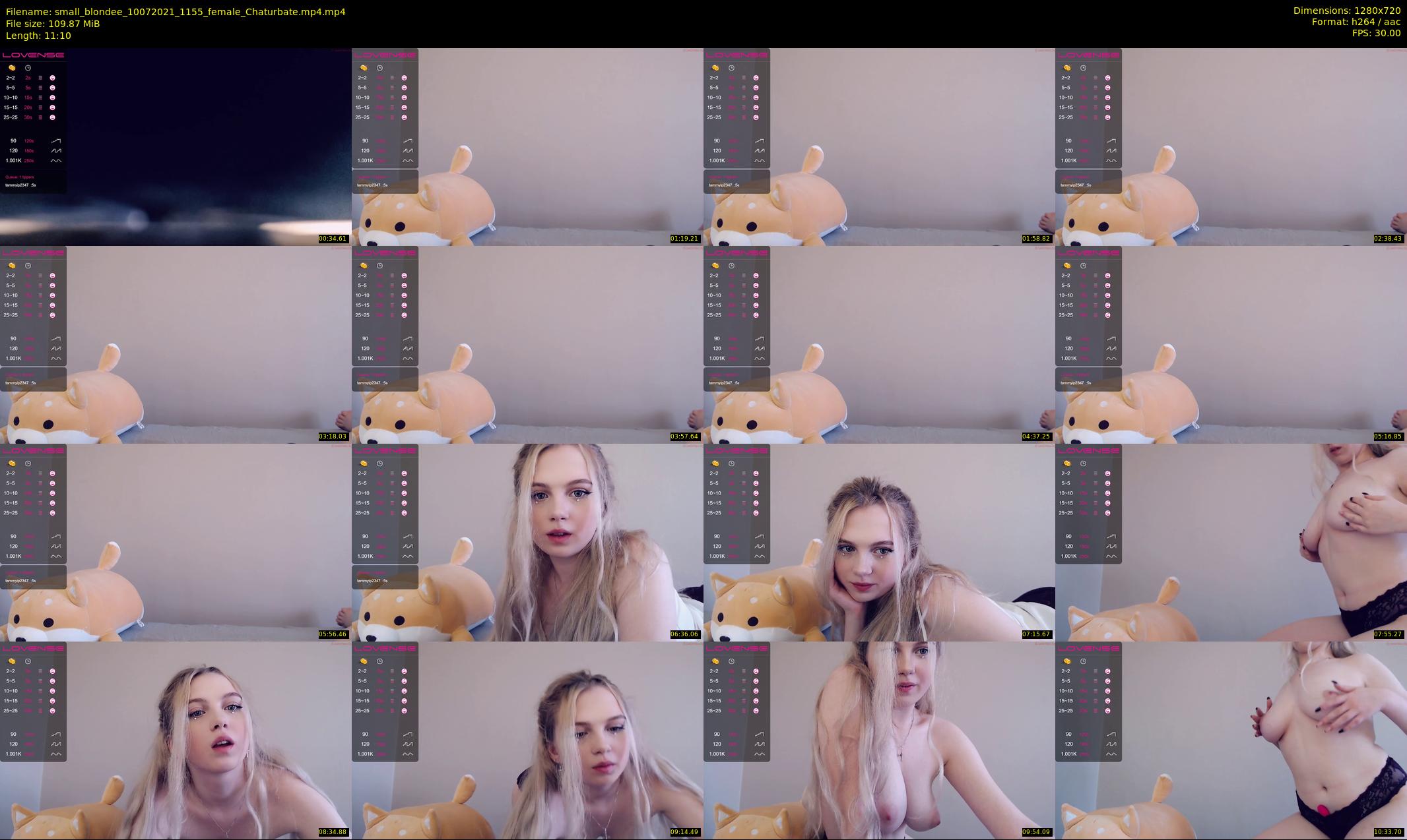 small_blondee — 12 minute Chaturbate female cam show recording, 720p, Jul 10, 2021