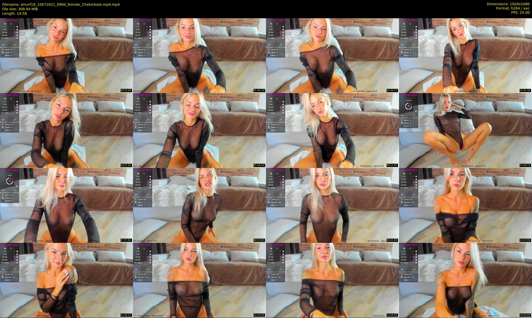 smurf19 — 15 minute Chaturbate female cam show recording, 1080p, Jul 10, 2021