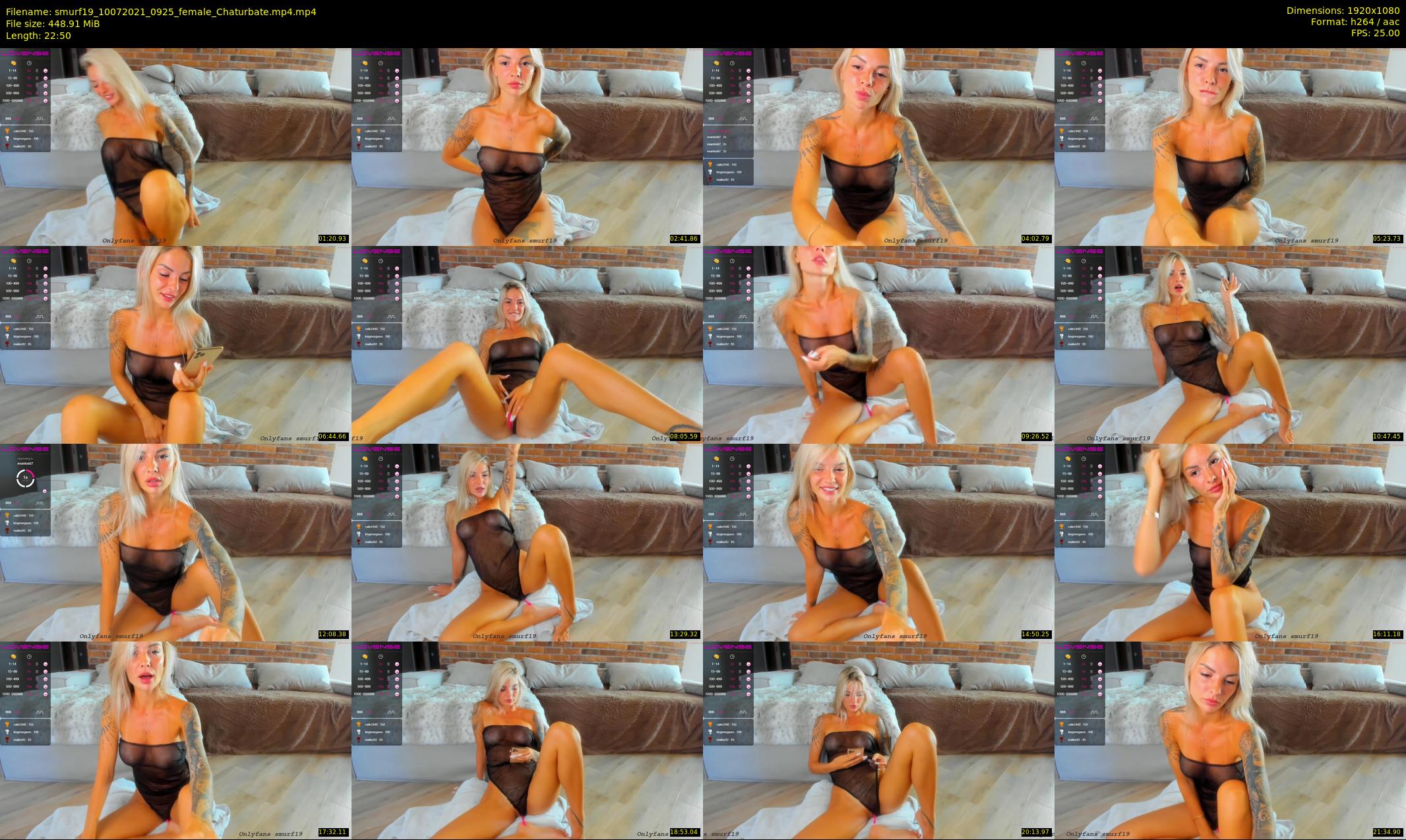 smurf19 — 23 minute Chaturbate female cam show recording, 1080p, Jul 10, 2021